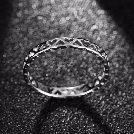 Factory Direct Wholesale Stainless Steel Bagua Glue Steel Men′s Ring