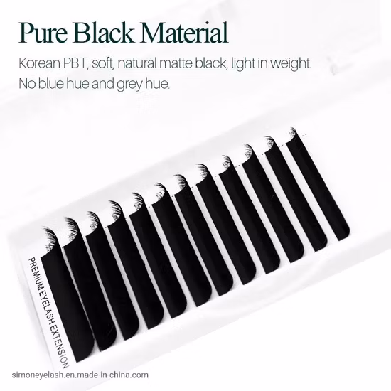 Eyelash Extension Flat Ellipse Lashes Matte Faux Mink False Eyelashes Supplies Individual Split Tips Lashes