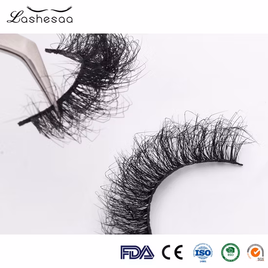 OEM Eyelash Strips Factory Ocustom Case Faux Mink Eyelashes High Quality Handmade Silk Fluffy 3D Full Strip Lashes for Wholesale